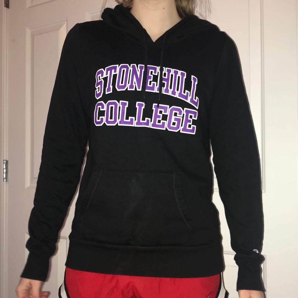 Stonehill College Champion fleece hoodie